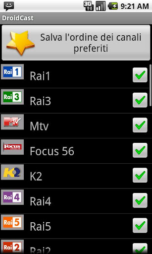 Guida TV Droidcast截图8