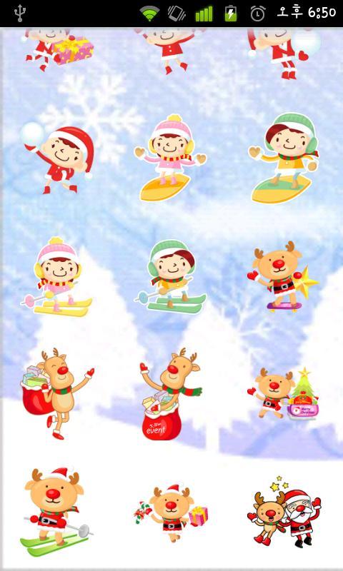 Christmas Sticker Widget Fifth截图1