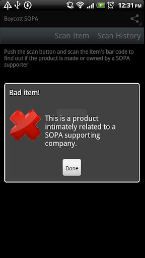 Boycott SOPA截图2