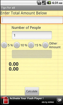 Tips For All (Tip Calculator)截图