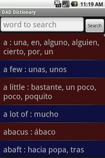 DAD dictionary English Spanish截图6