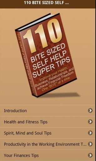 110 Bite Sized Self Help Tips截图2