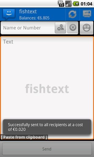 WebSMS: Fishtext Connector截图5