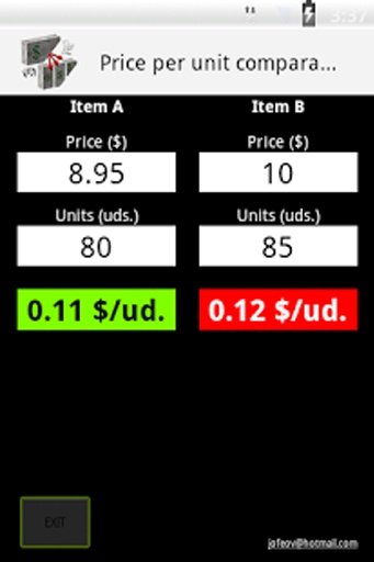 Price per unit Comparison截图3