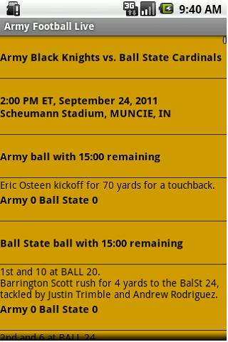NCAA Army Football Live截图4