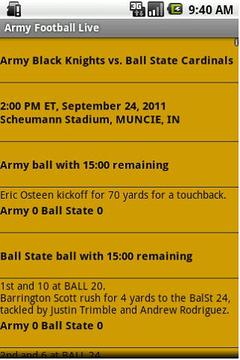 NCAA Army Football Live截图