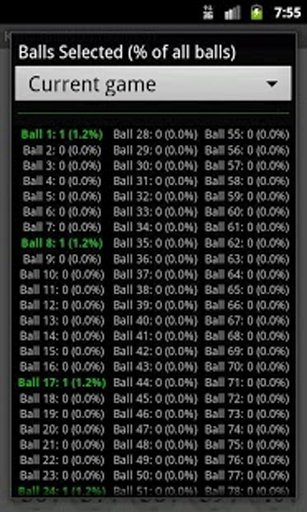 Keno Analyzer (LITE)截图2