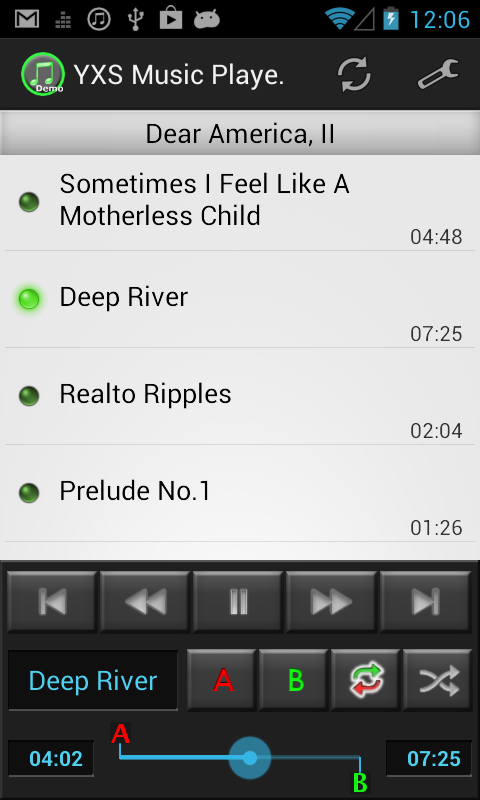 YXS Music Player (Demo)截图3