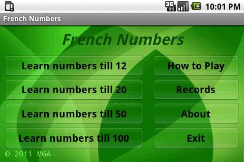 Learn French Numbers Free截图1