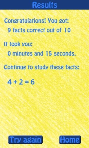 Know Your Math Facts Free截图5