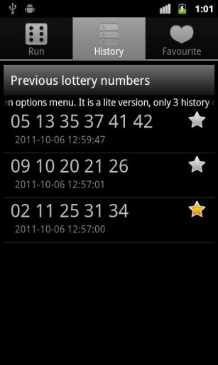 Lotto Lucky 7 Lite截图7