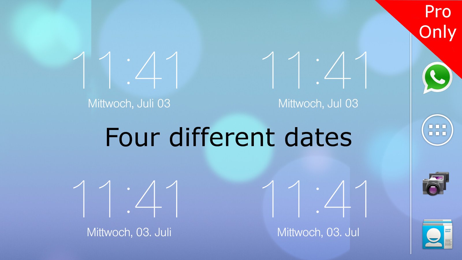 iOS 7 Clock UCCW Skin Lite截图7