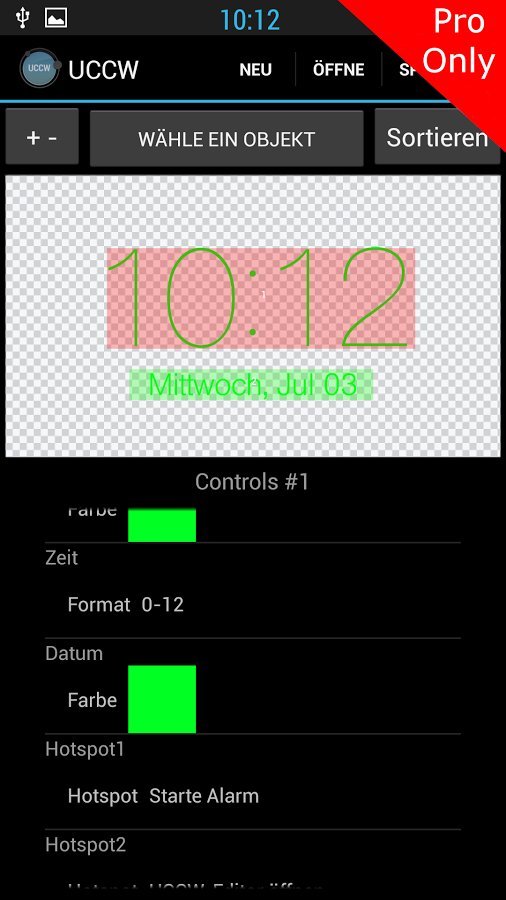 iOS 7 Clock UCCW Skin Lite截图5