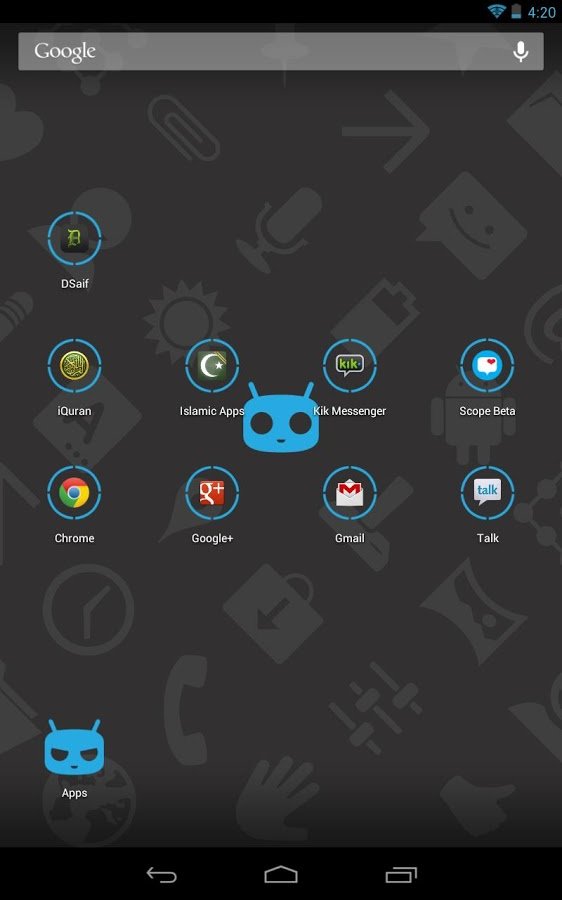 Icon Pack - Nexus Circle Cyano截图1