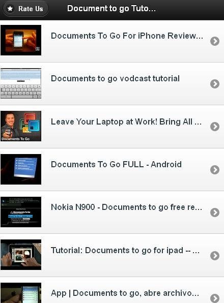 Documents To Go Tutorial...截图1