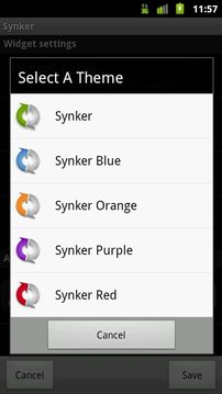 Synker测试版- 同步微件截图