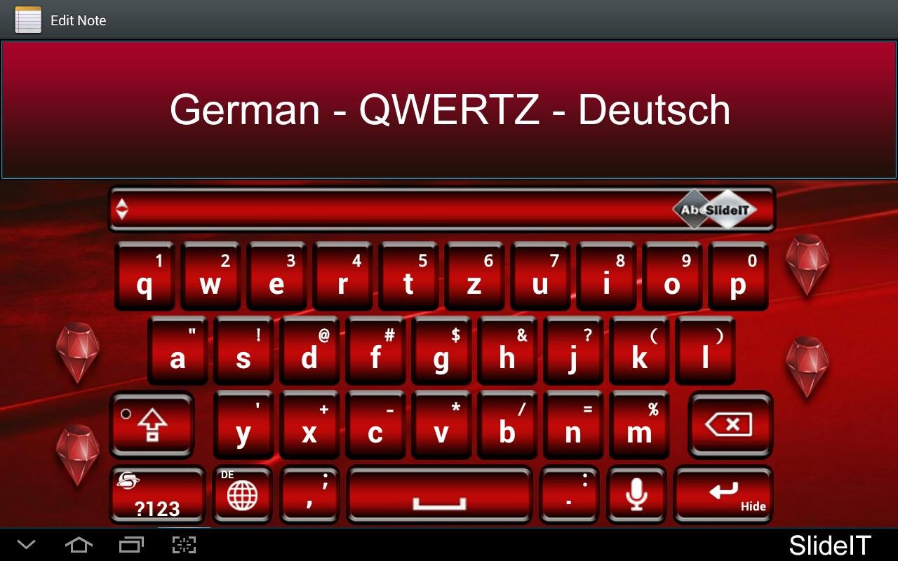 SlideIT German QWERTZ Pack截图3