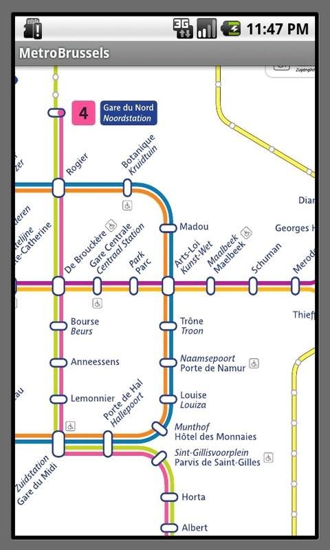 Brussels Metro Map截图2
