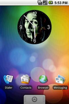 Bob Marley Clock Widget 2x2截图