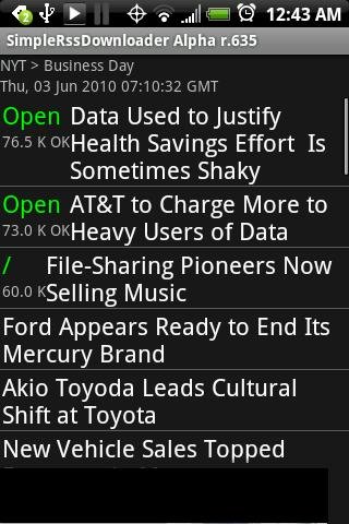 简易RSS下载器截图1