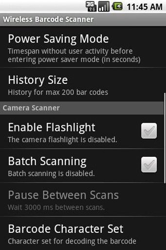 Wireless Barcode Scanner Demo截图5