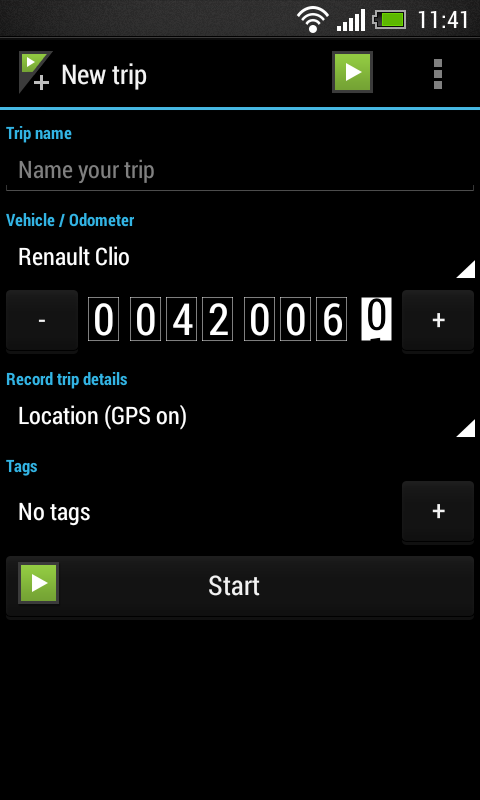 Vehicle GPS Mileage, Trip Log截图1