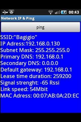 Network IP &amp; Ping截图2
