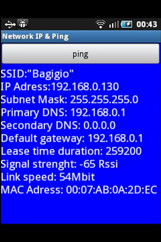 Network IP &amp; Ping截图1