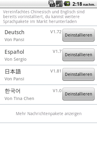 Pansi SMS German language截图2