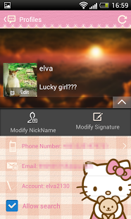 Handcent 5 Skin Hello Kitty截图3