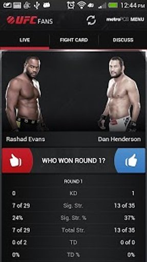 UFC Fans powered by MetroPCS截图7