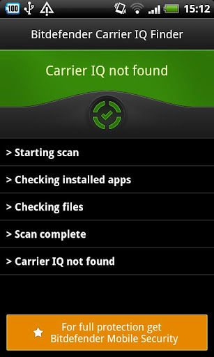 Bitdefender Carrier IQ Finder截图1