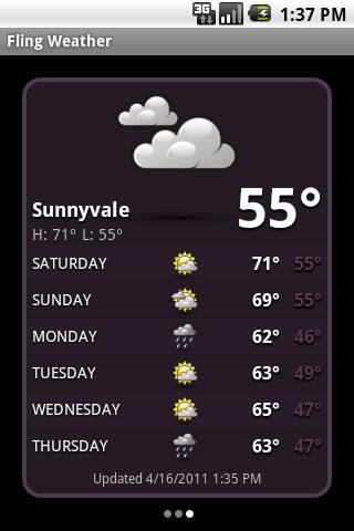 手势天气:Fling Weather截图2