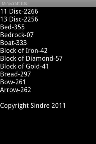 Minecraft ID's Lite截图3