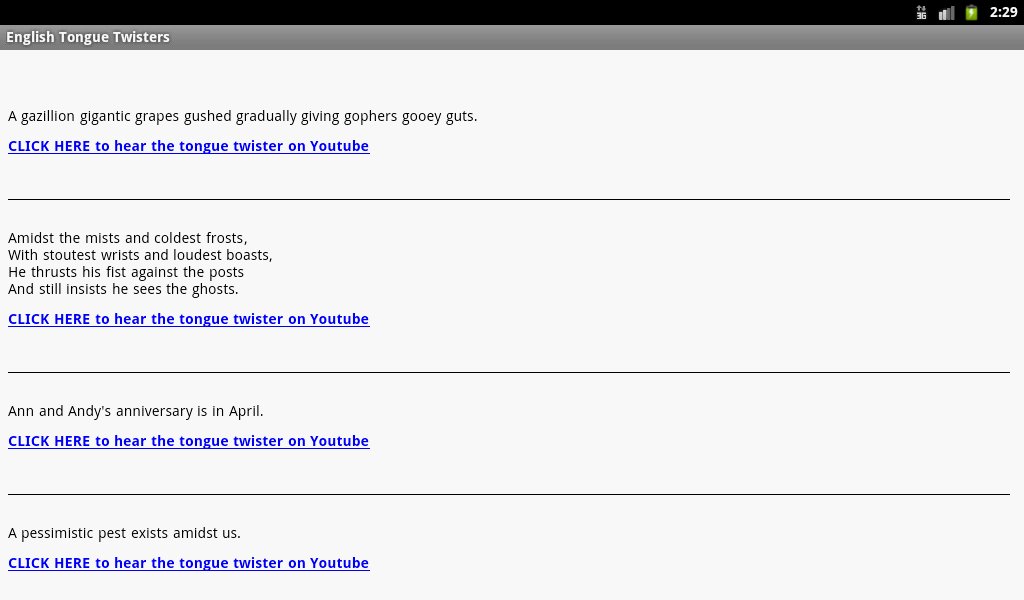 English Tongue Twisters截图2