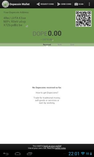 DopeCoin Mobile Wallet截图8