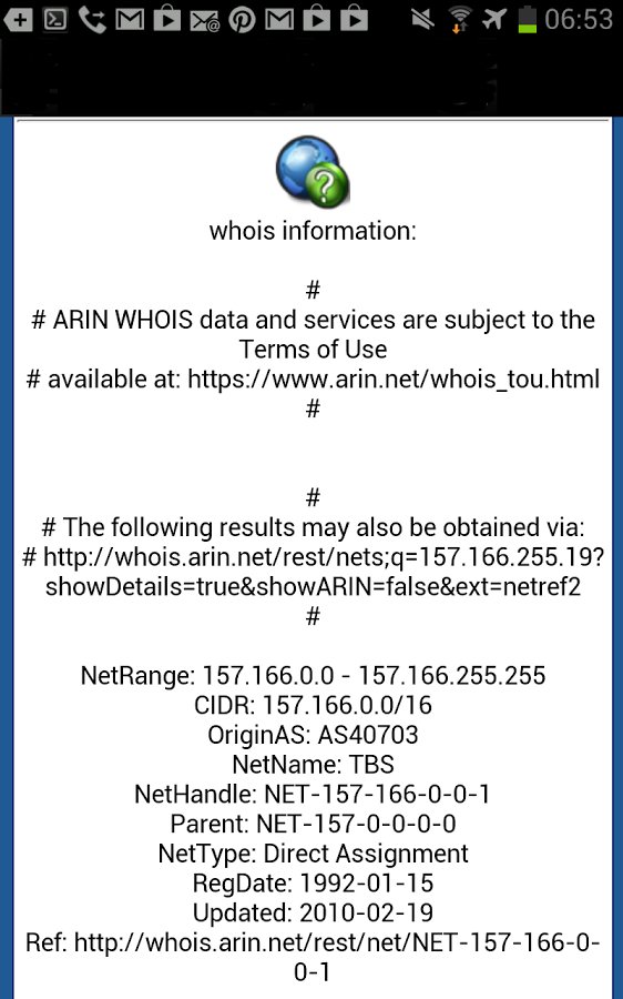DNS Lookup and Whois截图3
