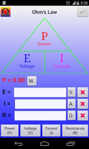 欧姆定律计算器 Ohm's Law Calculator截图5