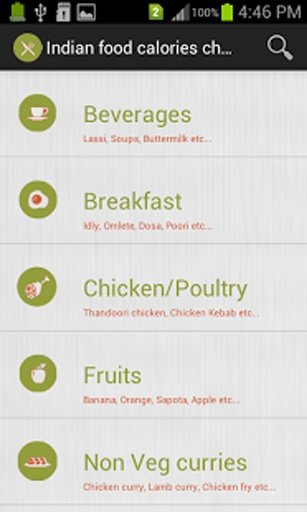 Indian food calories chart截图9