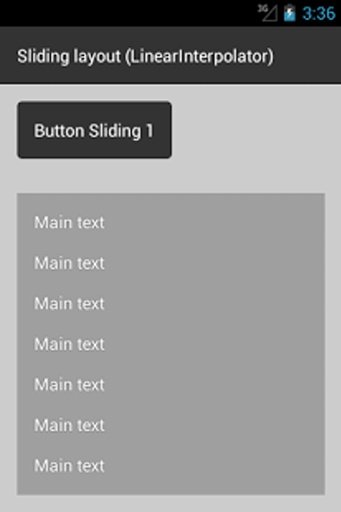 简单的滑动布局 Simple sliding layout截图7