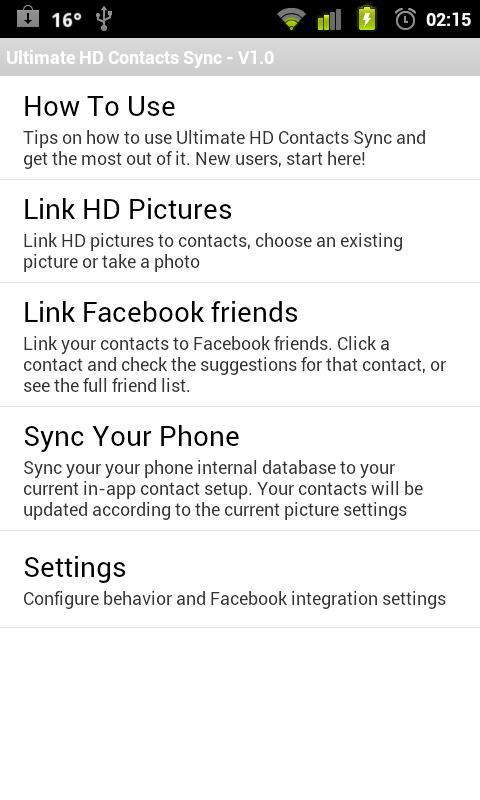 Ultimate HD Contacts Sync Lite截图3