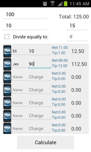 Bill Splitter and Tip Calc.截图5