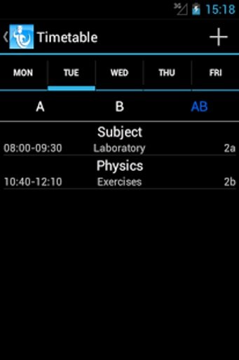 Students - Timetable截图1