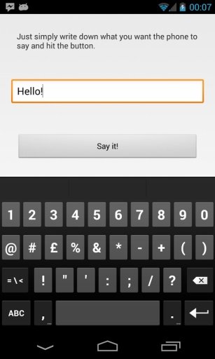 Say It! - Let your phone speak截图5