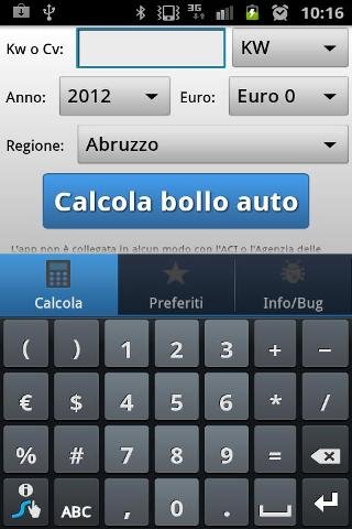 Bollo e superbollo auto cv/kw截图1