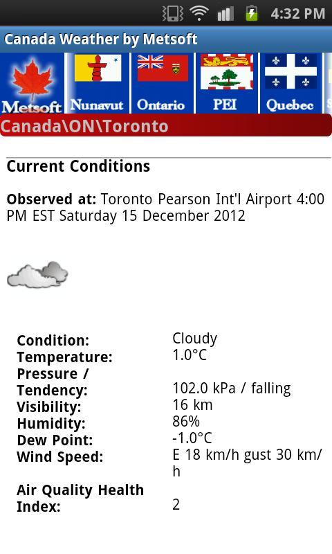 Canada Weather截图1