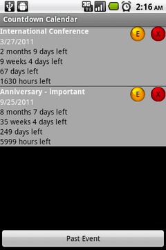 Countdown Calendar Lite截图