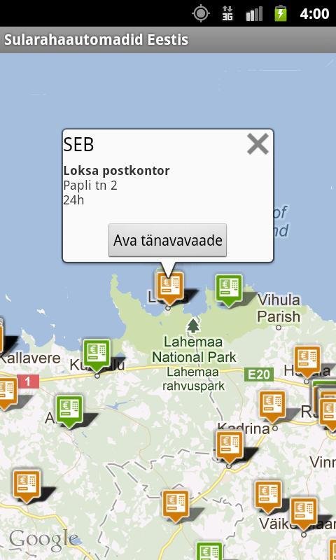 ATM locations in Estonia截图4