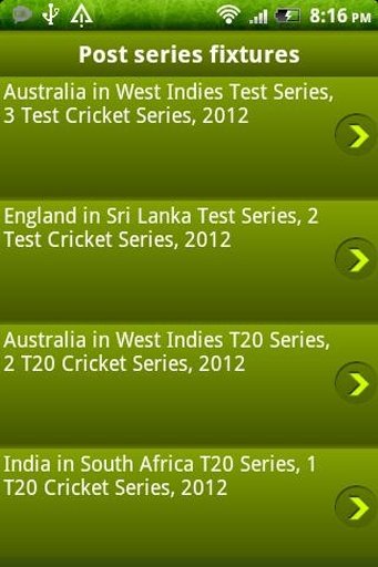 Cricket live score App截图1