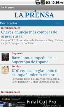 La Prensa Nicaragua截图